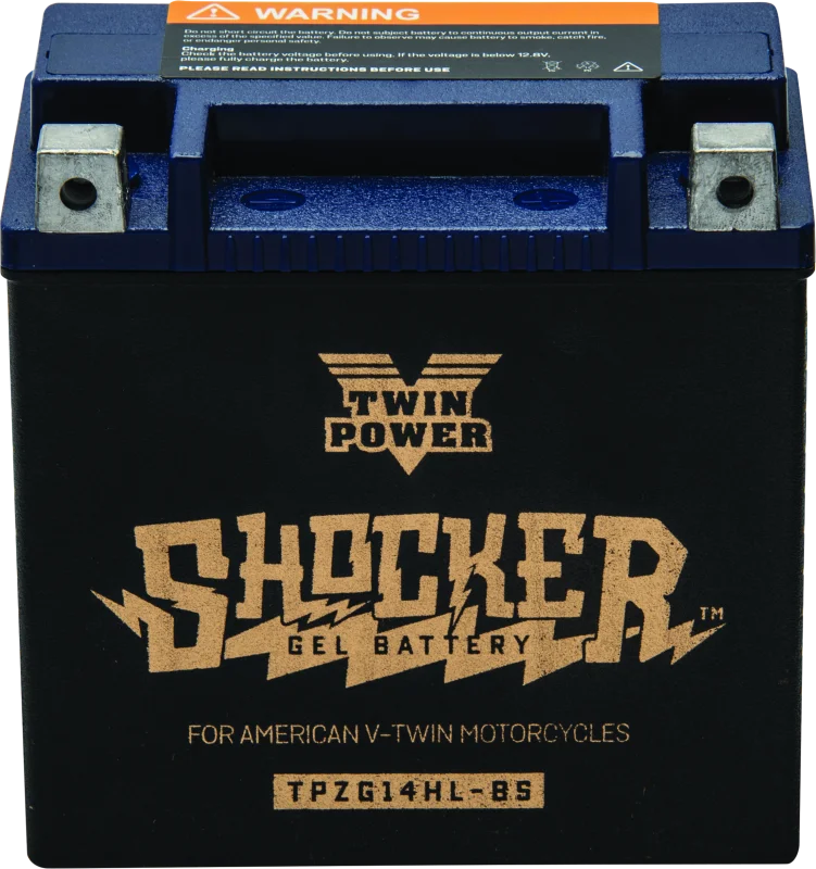 Twin Power YTX-14L Shocker Gel Battery Replaces H-D 65958-04 220 CCA - Main Product View