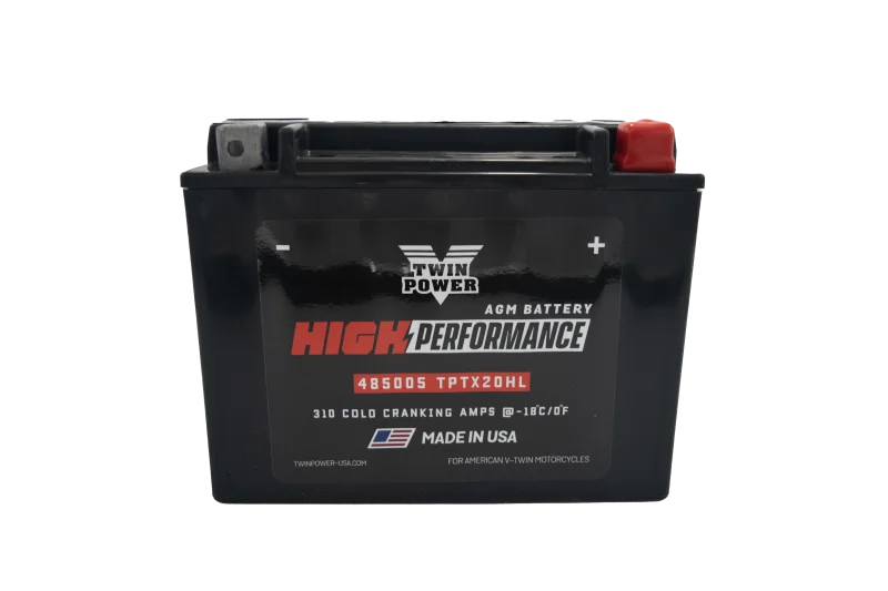 Twin Power YTX-20HL High Performance Battery 65989-97A Made in USA CCA fits 1991-2025 Buell / Harley-Davidson / Indian