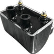 Load image into Gallery viewer, TwinPower Power Ignition Coil Chrome Replaces 31609-65A 5 Ohm fits 1965-1979 Harley-Davidson FX / XL Models - Side View