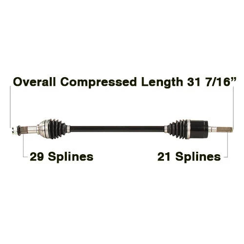 Tytaneum CV AXLE HEAVY DUTY REPLACEMENT CAN-6080HD fits Can-Am