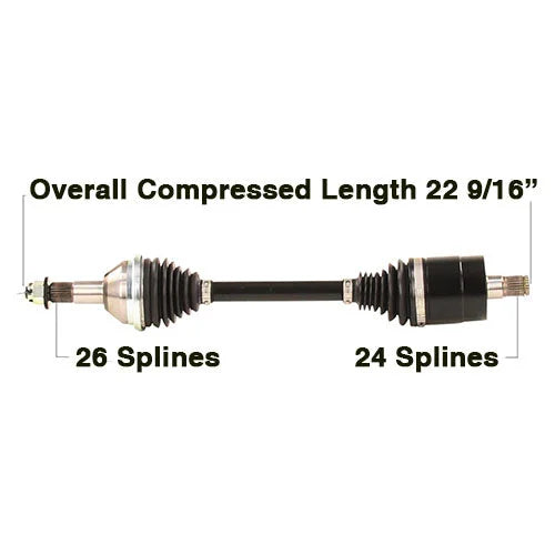 Tytaneum CV AXLE HEAVY DUTY REPLACEMENT CAN-6091HD fits Can-Am