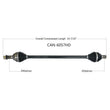 Load image into Gallery viewer, Tytaneum HEAVY DUTY CV AXLE 813-0386