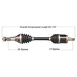 Load image into Gallery viewer, Tytaneum HEAVY DUTY CV AXLE FRONT LEFT 813-0242 fits Can-Am