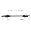 Load image into Gallery viewer, Tytaneum HEAVY DUTY CV AXLE FRONT LEFT 813-0247 fits Can-Am