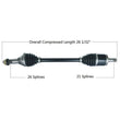 Load image into Gallery viewer, Tytaneum HEAVY DUTY CV AXLE FRONT LEFT 813-0250 fits Can-Am