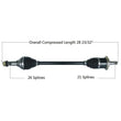 Load image into Gallery viewer, Tytaneum HEAVY DUTY CV AXLE FRONT LEFT 813-0253 fits Can-Am