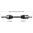 Load image into Gallery viewer, Tytaneum HEAVY DUTY CV AXLE FRONT LEFT 813-0276 fits Kawasaki