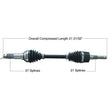 Load image into Gallery viewer, Tytaneum HEAVY DUTY CV AXLE FRONT LEFT 813-0333 fits Yamaha
