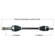 Load image into Gallery viewer, Tytaneum HEAVY DUTY CV AXLE FRONT LEFT 813-0339 fits Yamaha