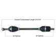 Load image into Gallery viewer, Tytaneum HEAVY DUTY CV AXLE FRONT LEFT / RIGHT 813-0278 fits Kawasaki
