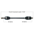 Load image into Gallery viewer, Tytaneum HEAVY DUTY CV AXLE FRONT LEFT / RIGHT 813-0301 fits Polaris