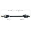Load image into Gallery viewer, Tytaneum HEAVY DUTY CV AXLE FRONT LEFT / RIGHT 813-0304 fits Polaris