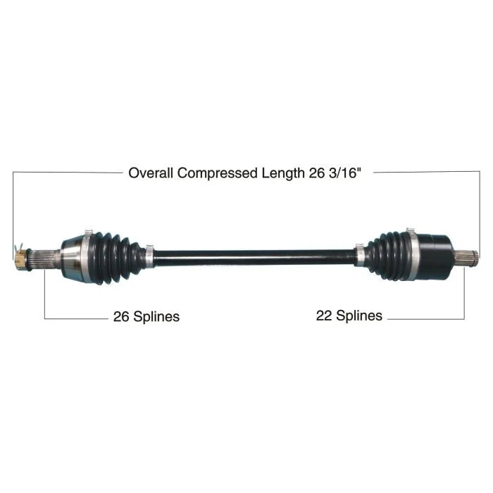 Tytaneum HEAVY DUTY CV AXLE FRONT LEFT / RIGHT 813-0304 fits Polaris