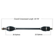Load image into Gallery viewer, Tytaneum HEAVY DUTY CV AXLE FRONT LEFT / RIGHT 813-0314 fits Polaris