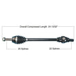 Load image into Gallery viewer, Tytaneum HEAVY DUTY CV AXLE FRONT LEFT / RIGHT 813-0316 fits Polaris