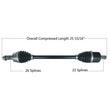 Load image into Gallery viewer, Tytaneum HEAVY DUTY CV AXLE FRONT LEFT / RIGHT 813-0317 fits Polaris