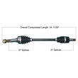 Load image into Gallery viewer, Tytaneum HEAVY DUTY CV AXLE FRONT LEFT / RIGHT 813-0341 fits Yamaha