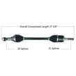 Load image into Gallery viewer, Tytaneum HEAVY DUTY CV AXLE FRONT RIGHT 813-0257 fits Can-Am