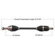 Load image into Gallery viewer, Tytaneum HEAVY DUTY CV AXLE FRONT RIGHT 813-0269 fits Honda