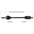 Load image into Gallery viewer, Tytaneum HEAVY DUTY CV AXLE FRONT RIGHT 813-0285 fits Kawasaki