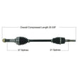 Load image into Gallery viewer, Tytaneum HEAVY DUTY CV AXLE FRONT RIGHT 813-0340 fits Yamaha