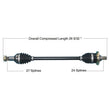 Load image into Gallery viewer, Tytaneum HEAVY DUTY CV AXLE FRONT/REAR LEFT / RIGHT 813-0228 fits Arctic CAT