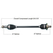 Load image into Gallery viewer, Tytaneum HEAVY DUTY CV AXLE REAR LEFT / RIGHT 813-0230 fits Arctic CAT