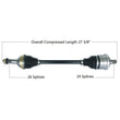 Load image into Gallery viewer, Tytaneum HEAVY DUTY CV AXLE REAR LEFT / RIGHT 813-0254 fits Can-Am