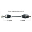 Load image into Gallery viewer, Tytaneum HEAVY DUTY CV AXLE REAR LEFT / RIGHT 813-0267 fits Honda