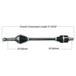 Load image into Gallery viewer, Tytaneum HEAVY DUTY CV AXLE REAR LEFT / RIGHT 813-0283 fits Kawasaki