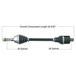Load image into Gallery viewer, Tytaneum HEAVY DUTY CV AXLE REAR LEFT / RIGHT 813-0298 fits Polaris
