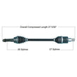 Load image into Gallery viewer, Tytaneum HEAVY DUTY CV AXLE REAR LEFT / RIGHT 813-0307 fits Polaris