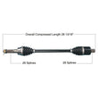 Load image into Gallery viewer, Tytaneum HEAVY DUTY CV AXLE REAR LEFT / RIGHT 813-0312 fits Polaris