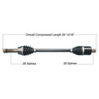 Load image into Gallery viewer, Tytaneum HEAVY DUTY CV AXLE REAR LEFT / RIGHT 813-0313 fits Polaris