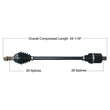 Load image into Gallery viewer, Tytaneum HEAVY DUTY CV AXLE REAR LEFT / RIGHT 813-0315 fits Polaris