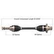 Load image into Gallery viewer, Tytaneum HEAVY DUTY CV AXLE REAR LEFT / RIGHT 813-0330 fits Suzuki
