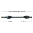 Load image into Gallery viewer, Tytaneum HEAVY DUTY CV AXLE REAR LEFT / RIGHT 813-0347 fits Yamaha