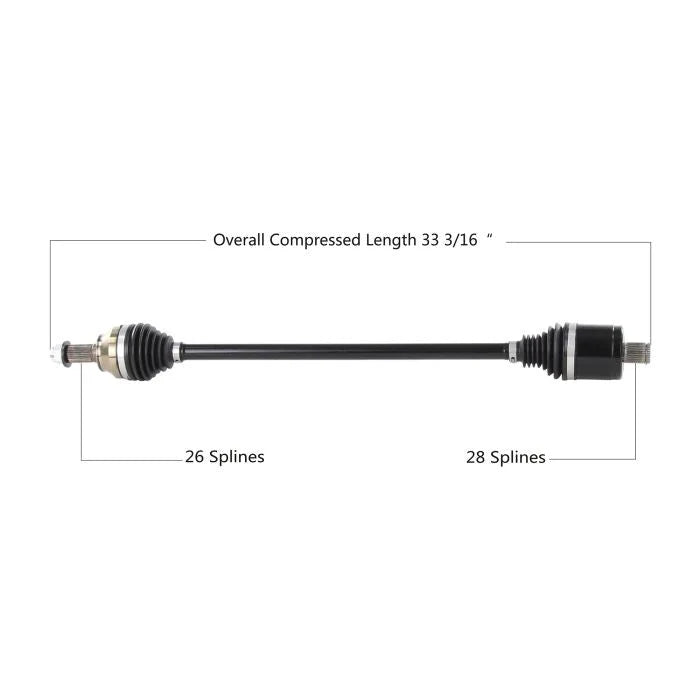 Tytaneum HEAVY DUTY CV AXLE REAR LEFT / RIGHT POL-6083HD fits Polaris