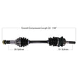 Load image into Gallery viewer, Tytaneum TYTANEUM OE REPLACEMENT CV AXLE FRONT 813-0024 fits Can-Am