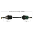 Load image into Gallery viewer, Tytaneum TYTANEUM OE REPLACEMENT CV AXLE FRONT LEFT / RIGHT 813-0064 fits Honda