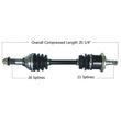 Load image into Gallery viewer, Tytaneum TYTANEUM OE REPLACEMENT CV AXLE FRONT LEFT 813-0045 fits Can-Am