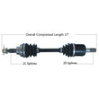 Load image into Gallery viewer, Tytaneum TYTANEUM OE REPLACEMENT CV AXLE FRONT LEFT 813-0082 fits Honda
