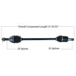 Load image into Gallery viewer, Tytaneum TYTANEUM OE REPLACEMENT CV AXLE FRONT LEFT 813-0084 fits Honda