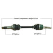Load image into Gallery viewer, Tytaneum TYTANEUM OE REPLACEMENT CV AXLE FRONT LEFT 813-0197 fits Yamaha
