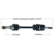 Load image into Gallery viewer, Tytaneum TYTANEUM OE REPLACEMENT CV AXLE FRONT RIGHT 813-0042 fits Can-Am