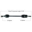 Load image into Gallery viewer, Tytaneum TYTANEUM OE REPLACEMENT CV AXLE FRONT RIGHT 813-0052 fits Can-Am