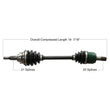 Load image into Gallery viewer, Tytaneum TYTANEUM OE REPLACEMENT CV AXLE FRONT RIGHT 813-0066 fits Honda