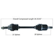 Load image into Gallery viewer, Tytaneum TYTANEUM OE REPLACEMENT CV AXLE FRONT RIGHT 813-0081 fits Honda