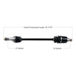 Load image into Gallery viewer, Tytaneum TYTANEUM OE REPLACEMENT CV AXLE KYMCO FRONT RIGHT 813-0124