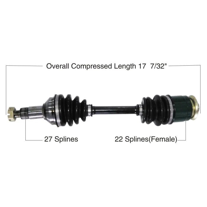 Tytaneum TYTANEUM OE REPLACEMENT CV AXLE REAR LEFT / RIGHT 813-0009 fits Arctic CAT